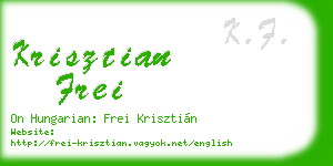 krisztian frei business card